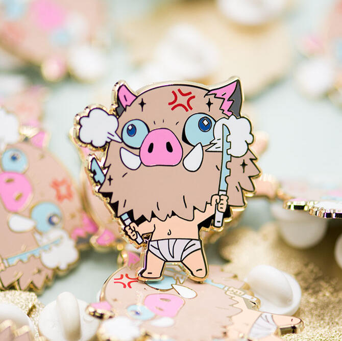 Demon Slayer Inosuke Enamel Pin