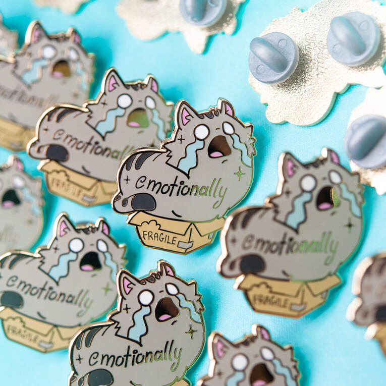Emotionally Fragile Enamel Pin